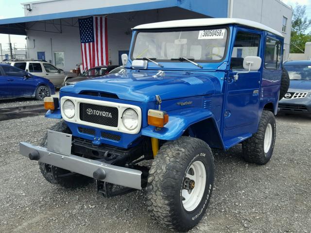 FJ40940665 - 1985 TOYOTA FJ40 BLUE photo 2