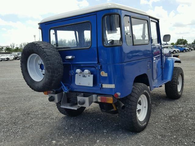 FJ40940665 - 1985 TOYOTA FJ40 BLUE photo 4