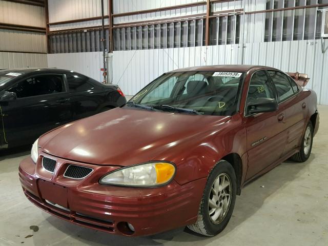 1G2NF52T51M638011 - 2001 PONTIAC GRAND AM S 红色 照片 2