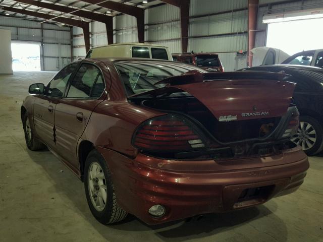 1G2NF52T51M638011 - 2001 PONTIAC GRAND AM S 红色 照片 3