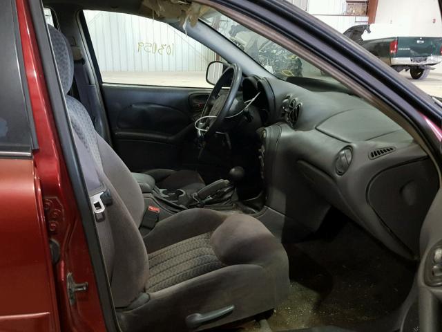 1G2NF52T51M638011 - 2001 PONTIAC GRAND AM S 红色 照片 5