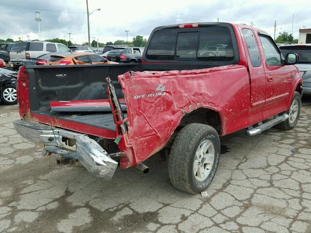 1FTRX18L22NB14496 - 2002 FORD F150 RED photo 4