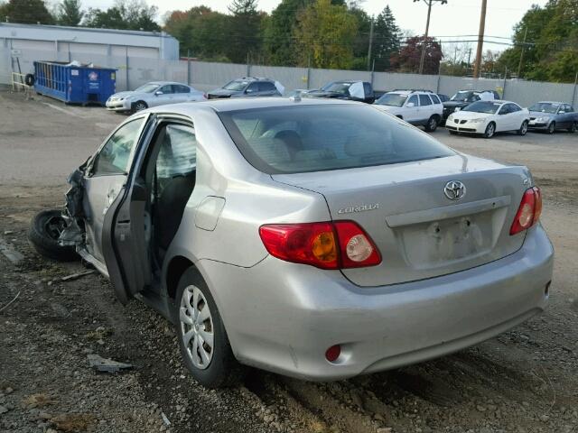 1NXBU40E79Z139379 - 2009 TOYOTA COROLLA/S/ GRAY photo 3