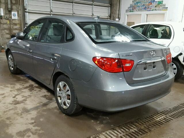 KMHDU4AD2AU109810 - 2010 HYUNDAI ELANTRA BL GRAY photo 3