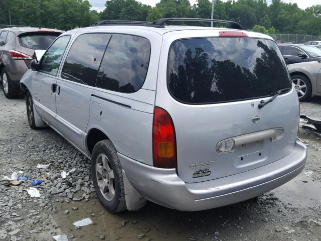 4N2XN11T0YD808994 - 2000 NISSAN QUEST SE SILVER photo 3