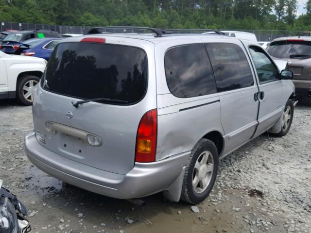 4N2XN11T0YD808994 - 2000 NISSAN QUEST SE SILVER photo 4