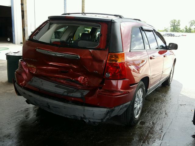2A8GM68X67R179676 - 2007 CHRYSLER PACIFICA T RED photo 4