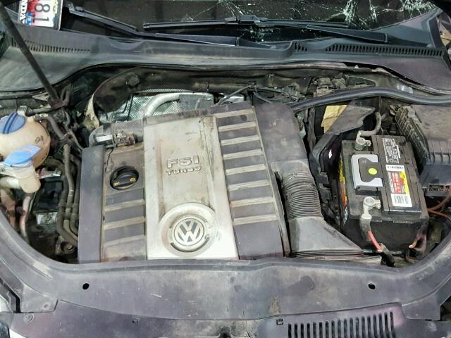 WVWBA71F08V050736 - 2008 VOLKSWAGEN EOS TURBO BLACK photo 7