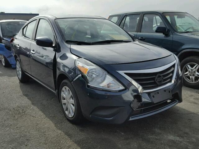 3N1CN7AP7FL827706 - 2015 NISSAN VERSA S BLUE photo 1