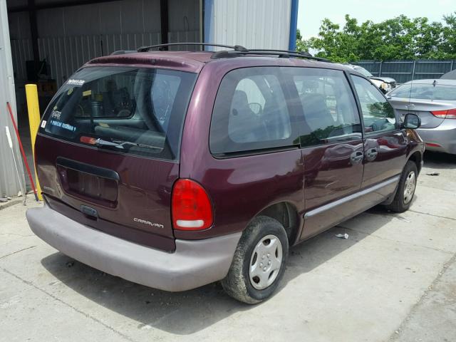 2B4FP25B2WR741905 - 1998 DODGE CARAVAN MAROON photo 4