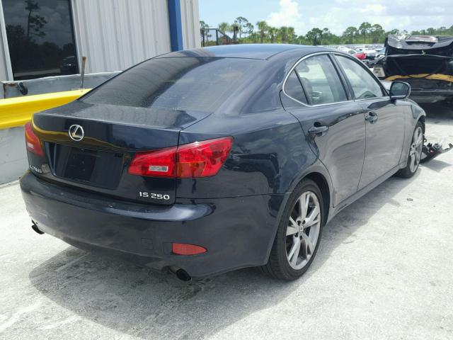 JTHBK262662001270 - 2006 LEXUS IS 250 BLUE photo 4