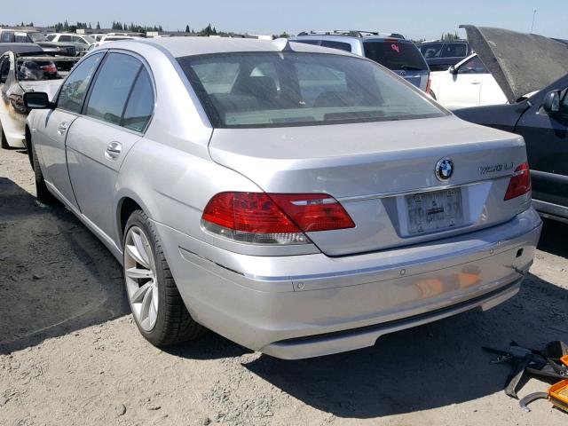 WBAHN83547DT68420 - 2007 BMW 750 SILVER photo 3