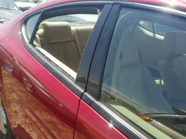 2G2WR554371167125 - 2007 PONTIAC GRAND PRIX RED photo 9
