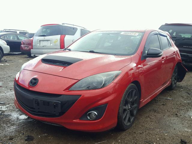 JM1BL1L3XD1736472 - 2013 MAZDA SPEED 3 RED photo 2