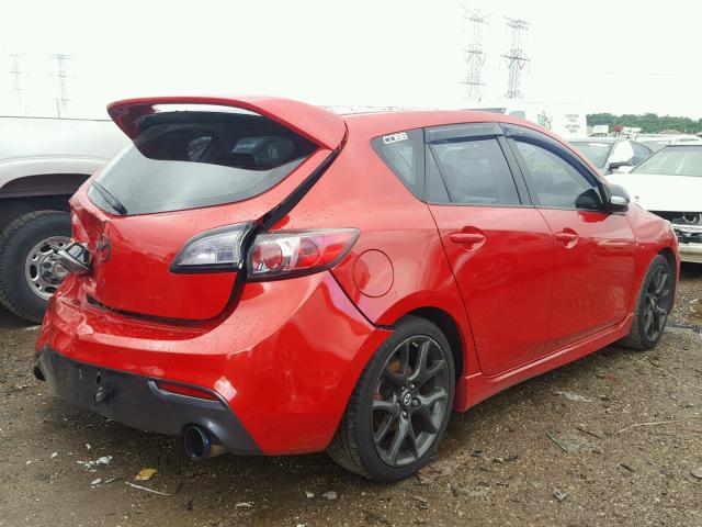 JM1BL1L3XD1736472 - 2013 MAZDA SPEED 3 RED photo 4