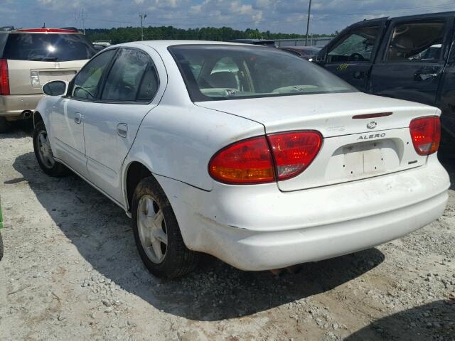 1G3NL52TXXC371774 - 1999 OLDSMOBILE ALERO WHITE photo 3