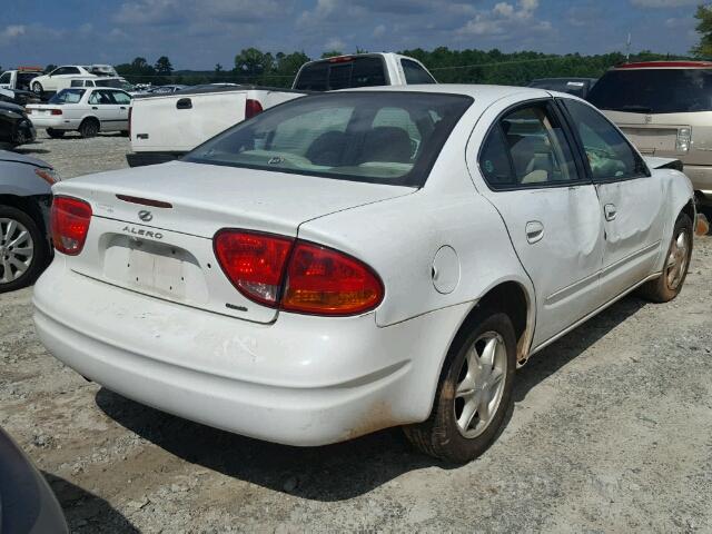 1G3NL52TXXC371774 - 1999 OLDSMOBILE ALERO WHITE photo 4