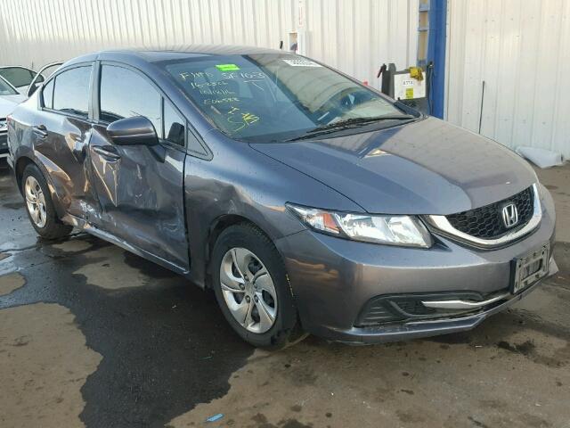 19XFB2E59EE068588 - 2014 HONDA CIVIC LX GRAY photo 1