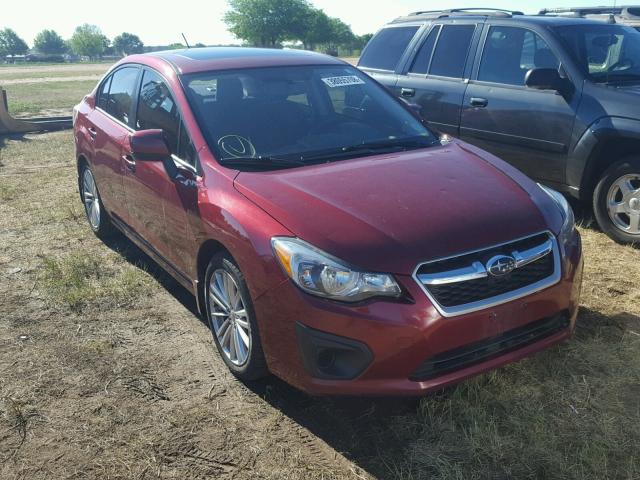 JF1GJAD66EH017318 - 2014 SUBARU IMPREZA PR RED photo 1