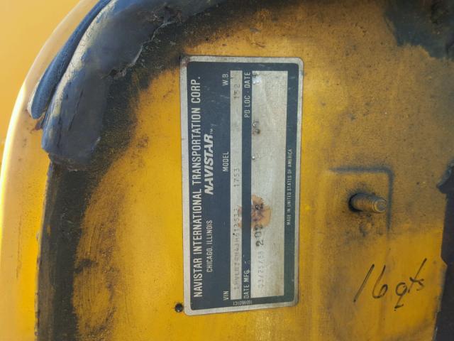 1HVLNZRM4JH612532 - 1988 INTERNATIONAL S-SERIES 1 黄色 照片 10