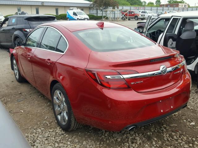 2G4GP5EX8F9283934 - 2015 BUICK REGAL PREM RED photo 3