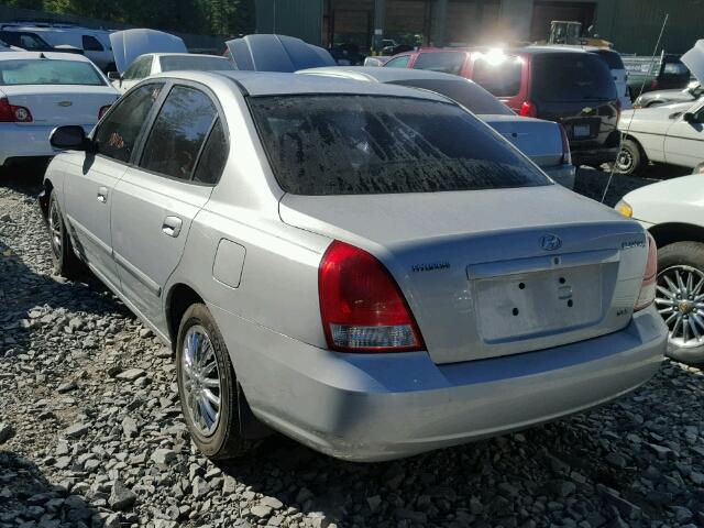 KMHDN45D01U169043 - 2001 HYUNDAI ELANTRA GL SILVER photo 3