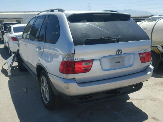 5UXFB53514LV00339 - 2004 BMW X5 4.4I SILVER photo 3