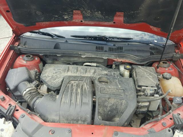 1G1AT58H897265328 - 2009 CHEVROLET COBALT LT RED photo 7