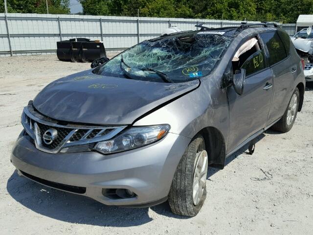 JN8AZ1MW2BW178141 - 2011 NISSAN MURANO S GRAY photo 2