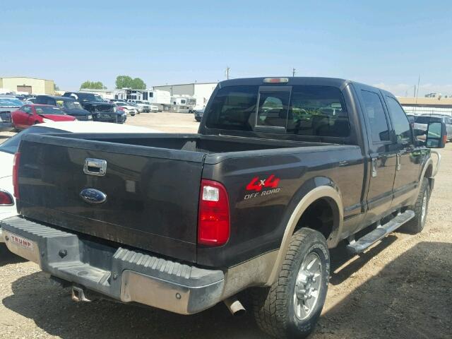 1FTSW21Y18EA61654 - 2008 FORD F250 SUPER BROWN photo 4