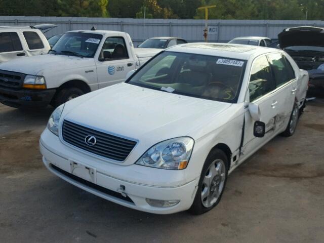 JTHBN30F030115393 - 2003 LEXUS LS 430 WHITE photo 2