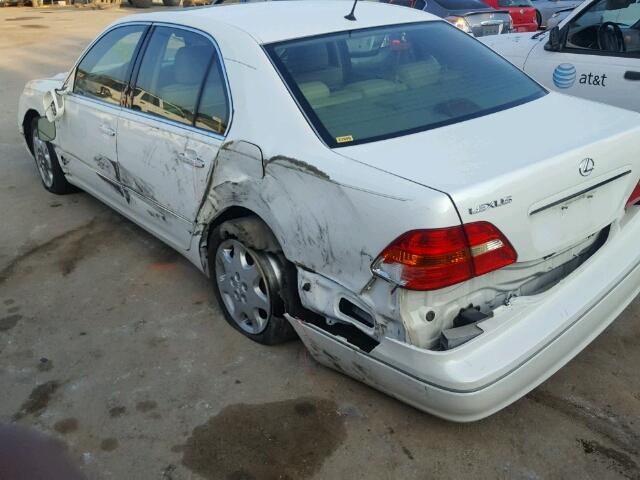 JTHBN30F030115393 - 2003 LEXUS LS 430 WHITE photo 9