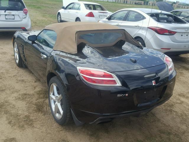 1G8MG35XX8Y123574 - 2008 SATURN SKY REDLIN BLACK photo 3