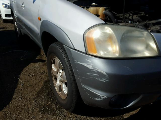 4F2YU09122KM38352 - 2002 MAZDA TRIBUTE LX SILVER photo 9