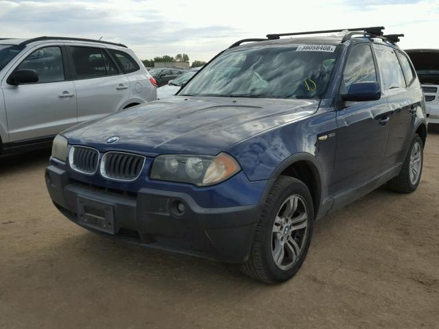 WBXPA93414WA65902 - 2004 BMW X3 3.0I BLUE photo 2