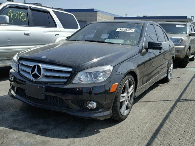 WDDGF5EB8AR116618 - 2010 MERCEDES-BENZ C 300 BLACK photo 2