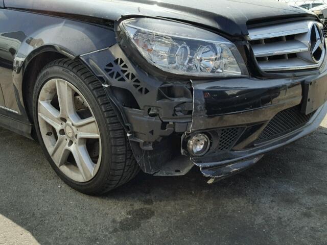 WDDGF5EB8AR116618 - 2010 MERCEDES-BENZ C 300 BLACK photo 9