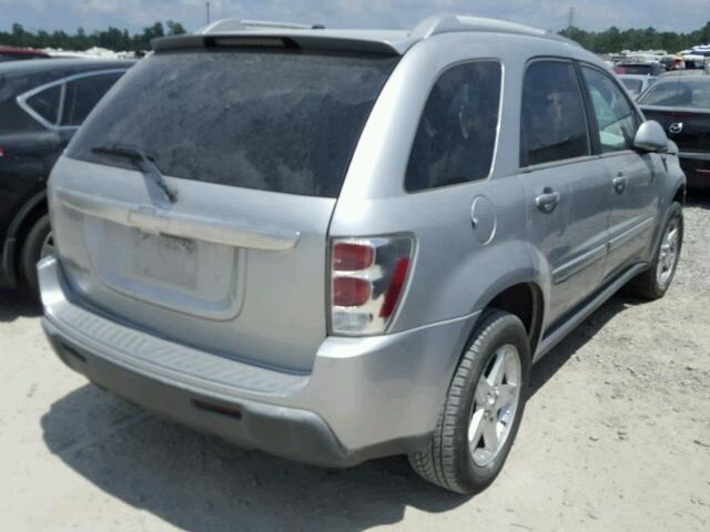 2CNDL63F966125702 - 2006 CHEVROLET EQUINOX LT SILVER photo 4