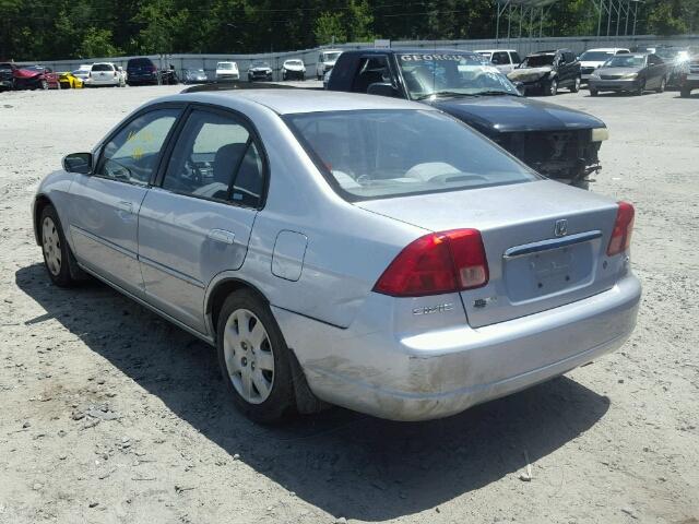 2HGES26731H547925 - 2001 HONDA CIVIC EX SILVER photo 3