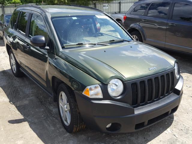 1J8FT47WX8D785773 - 2008 JEEP COMPASS SP GREEN photo 1