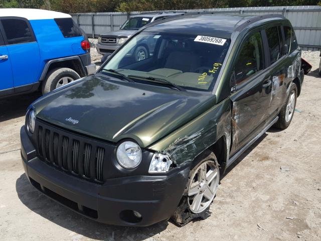1J8FT47WX8D785773 - 2008 JEEP COMPASS SP GREEN photo 2