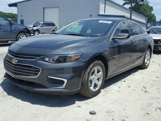 1G1ZB5ST5JF226287 - 2018 CHEVROLET MALIBU LS ნაცრისფერი ფოტო 2
