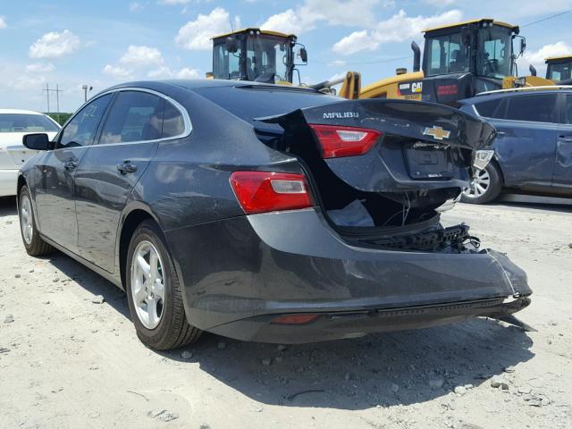 1G1ZB5ST5JF226287 - 2018 CHEVROLET MALIBU LS ნაცრისფერი ფოტო 3