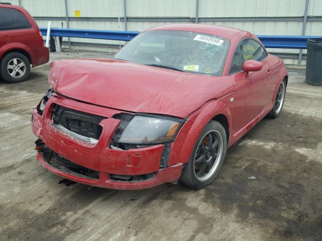 TRUWT28N611005279 - 2001 AUDI TT QUATTRO RED photo 2