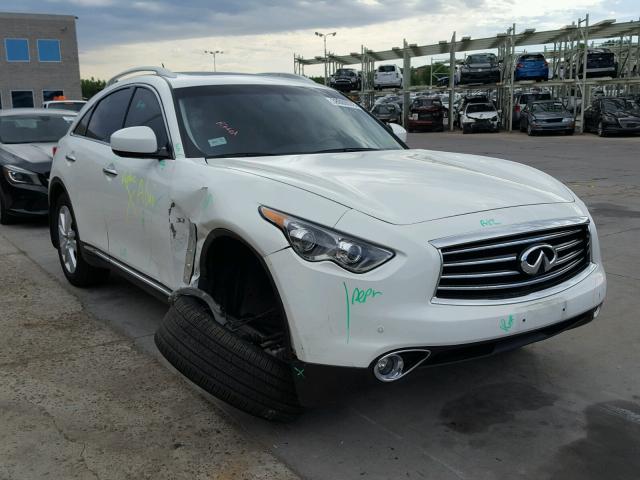 JN8CS1MW0FM480610 - 2015 INFINITI QX70 WHITE photo 1