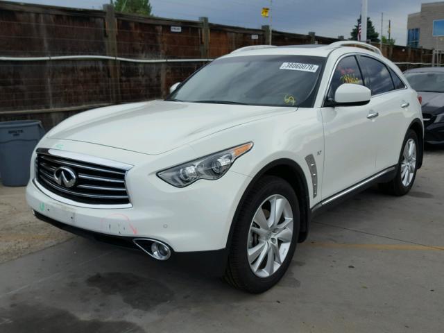 JN8CS1MW0FM480610 - 2015 INFINITI QX70 WHITE photo 2