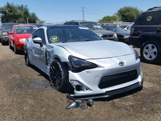 JF1ZNAA18D2733418 - 2013 TOYOTA SCION FR-S SILVER photo 1