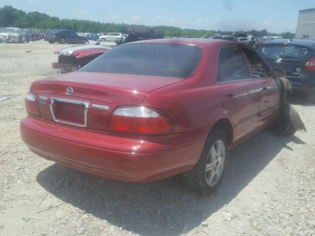 1YVGF22D1Y5125266 - 2000 MAZDA 626 ES RED photo 4