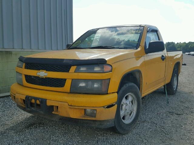 1GCCS148768168547 - 2006 CHEVROLET COLORADO YELLOW photo 2