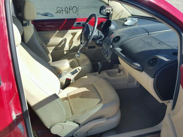 3VWSW31C46M420378 - 2006 VOLKSWAGEN NEW BEETLE 红色 照片 5